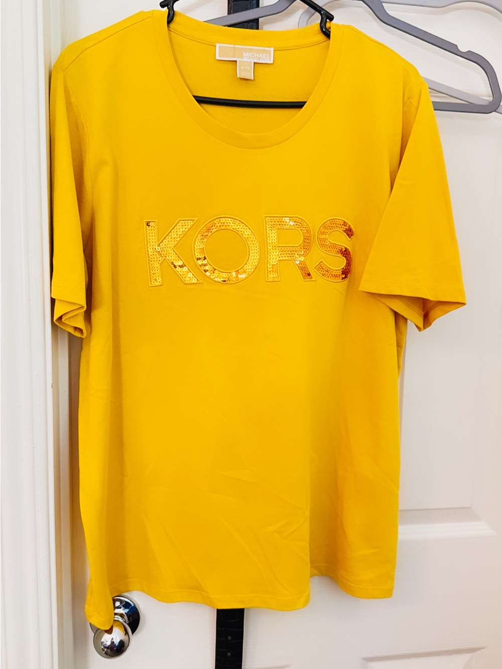 Michael Kors Bright Yellow Crewneck Tee